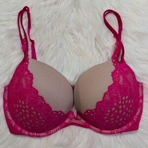 Victoria's Secret Pink Lace Very Sexy Push Up Bra in Size 34DD